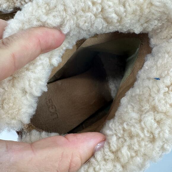 UGG Australia Dandylion Nubuck Leather Chestnut Brown Boots Shoes US 9.5 EU 40.5 - Picture 11 of 14